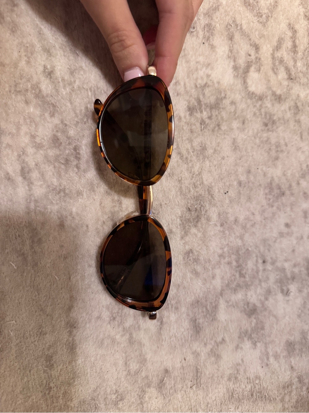 Foster Grant Tortoise Shell Cat-Eye Sunglasses with Brown Lenses